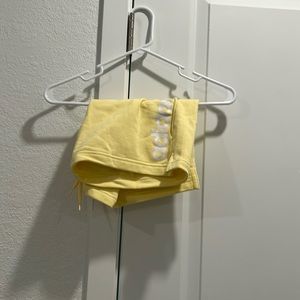 Yellow sweatshorts